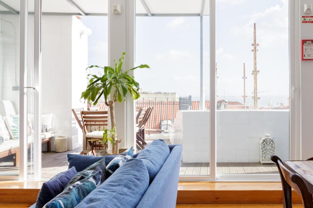 Amazing Rooftop Terrace With River And Historic City View 4 Bedrooms 4 Bathrooms Ac 19Th Century Building Chiado Lisboa 外观 照片