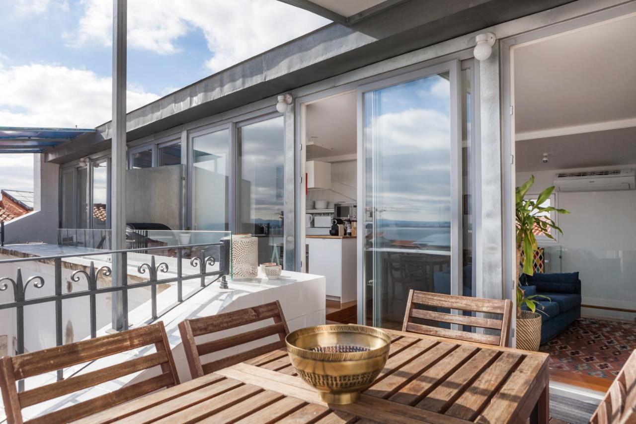 Amazing Rooftop Terrace With River And Historic City View 4 Bedrooms 4 Bathrooms Ac 19Th Century Building Chiado Lisboa 外观 照片