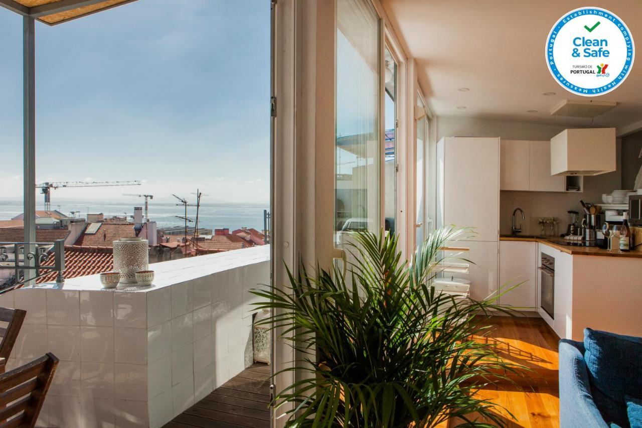 Amazing Rooftop Terrace With River And Historic City View 4 Bedrooms 4 Bathrooms Ac 19Th Century Building Chiado Lisboa 外观 照片
