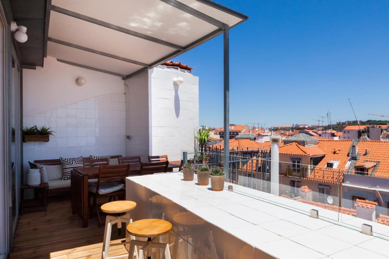 Amazing Rooftop Terrace With River And Historic City View 4 Bedrooms 4 Bathrooms Ac 19Th Century Building Chiado Lisboa 外观 照片
